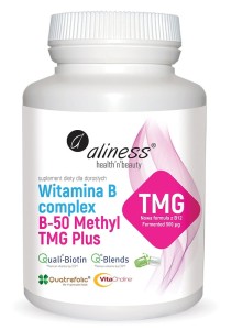 ALINESS Witamina B Complex B-50 Methyl TMG PLUS 100 kaps