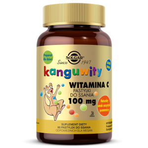SOLGAR Kanguwity witamina C 100 mg 90 pastylek do ssania