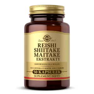 SOLGAR Reishi Shiitake Maitake Ekstrakty 50 kaps.