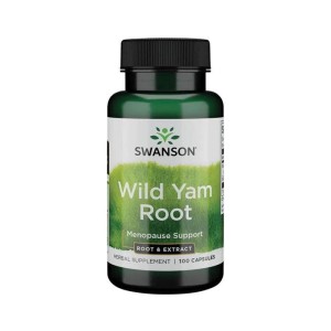 SWANSON Wild Yam Root (dziki pochrzyn) 500 mg 100 kapsułek