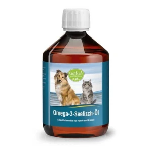 SANCT BERNHARD Olej Omega 3 dla psów i kotów 500 ml - olej z ryb morskich, EPA i DHA