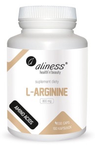 ALINESS L-Arginine 800 mg x 100 Vege caps.
