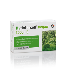 Witamina D3 - Intercell® Vegan 2000 I.E. 90 mikrokapsułek