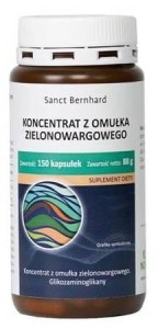 SANCT BERNHARD Omułek zielonowargowy 150 kaps. - koncentrat 500 mg