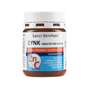 SANCT BERNHARD Cynk + witamina C 120 tabl. - do ssania