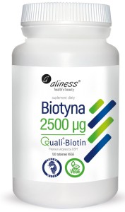 ALINESS Biotyna 2500 mcg QualiBiotin® x 120 tabletek VEGE