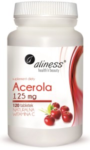 ALINESS Acerola 125mg x 120 tab. Naturalna Vitamina C