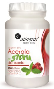 ALINESS Acerola ze Stevią do ssania 120 tabletek