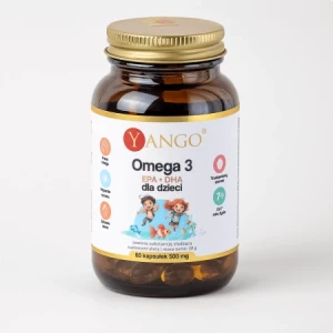 YANGO Omega 3 dla dzieci EPA + DHA — 60 kaps.