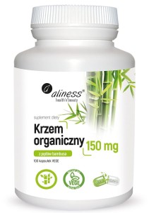 ALINESS Krzem organiczny z pędów bambusa 150 mg x 100 VEGE caps.
