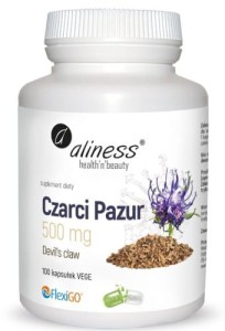 ALINESS Czarci Pazur (Devil’s claw) 500 mg x 100 kaps