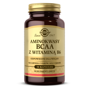 SOLGAR Aminokwasy BCAA Z Witaminą B6 50 kaps.