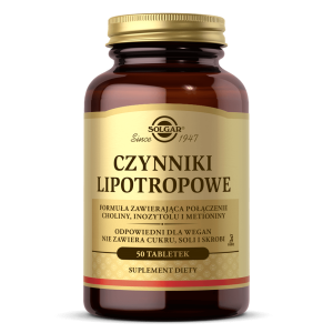 SOLGAR Czynniki Lipotropowe 50 tab.