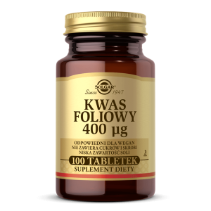 SOLGAR Kwas Foliowy 400 mcg 100 tab.