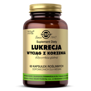 SOLGAR Lukrecja wyciąg z korzenia 60 kaps.
