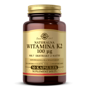 SOLGAR Naturalna Witamina K2 100 mcg 50 kaps.