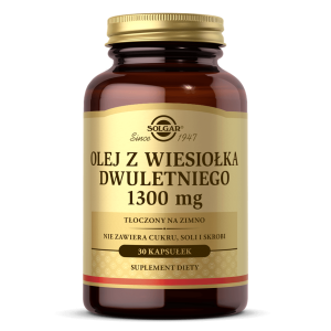 SOLGAR Olej Z Wiesiołka Dwuletniego 1300 mg 30 kaps