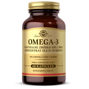 SOLGAR Omega-3 Naturalne Źródło EPA i DHA 60 kaps.