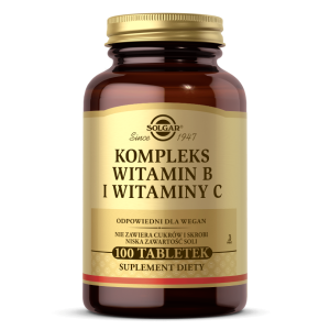 SOLGAR Kompleks witamin B i witaminy C 100 tabletek