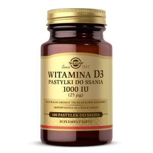 SOLGAR Witamina D3 1000 IU do ssania 100 szt.
