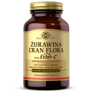 SOLGAR Żurawina CRAN FLORA plus Ester C 60 kaps