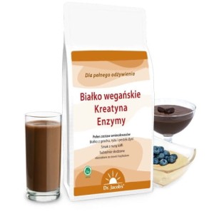 DR JACOBS Białko wegańskie Kreatyna Enzymy 1 kg