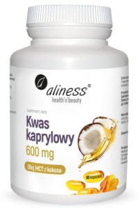 ALINESS Kwas kaprylowy (60% C8) 600 mg x 90 kapsułek