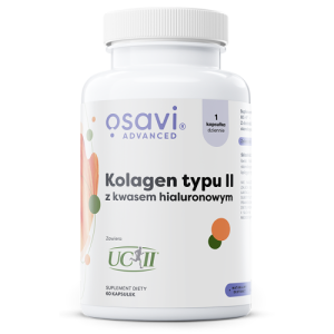 OSAVI Kolagen Typu II z Kwasem Hialuronowym - 60 kapsułek