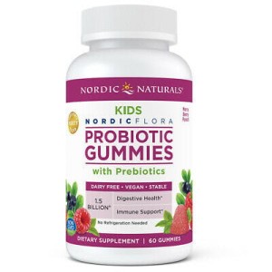 NORDIC NATURALS Probiotic Gummies Kids - Probiotyk dla Dzieci 1,5 miliarda CFU (60 żelek)