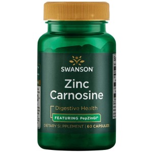 SWANSON Zinc Carnosine | L- Karnozyna | PepZin Gl | 60 kaps.