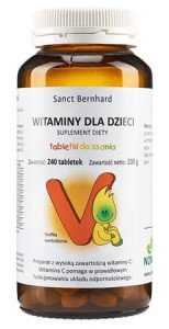 SANCT BERNHARD Witaminy dla dzieci 240 tabl