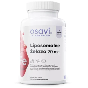 OSAVI Liposomalne żelazo 20 mg - 120 kapsułek wegańskich