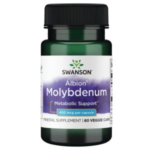 SWANSON Albion Molybdenum 400 mcg 60 kapsułek