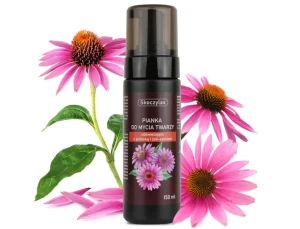 SKOCZYLAS Pianka do mycia twarzy odświeżająca z jeżówką i żeń-szeniem - 150 ml