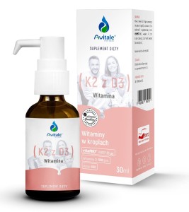 AVITALE, Witamina K2 z D3 25µg/1000 IU krople 30 ml