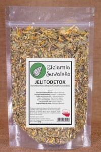 ZIELARNIA SUWALSKA zioła Jelitodetox, (zaparcia, Oczyszczanie jelit) 150 g
