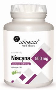 ALINESS Niacyna, Amid kwasu nikotynowego 500 mg x 100 kaps VEGE