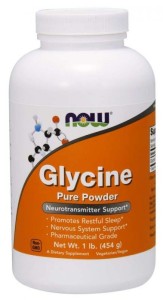 NOW FOODS Glycine Pure Powder - Glicyna w proszku 454 g