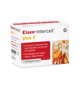 INTERCELL Eisen plus C Żelazo z witaminą C 90 kapsułek