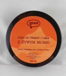 GABINETY MUMIO Krem z żywym Mumio do twarzy i ciała - 200 ml