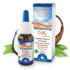 DR JACOBS Witamina D3K2 krople 20 ml