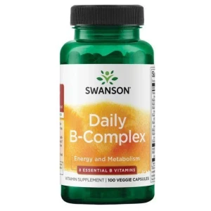 SWANSON Daily B-Complex 100 veg kaps | kompleks witamin z grupy B