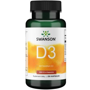 SWANSON Witamina D-3 2000 IU - 250 kaps.