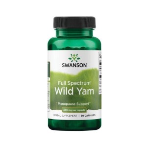 SWANSON  Wild Yam 400 mg 60 kapsułek (dziki pochrzyn) 