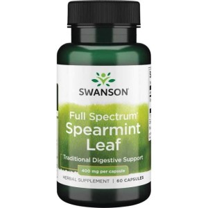 SWANSON Full Spectrum Spearmint Leaf 400mg 60caps (zielona mięta)