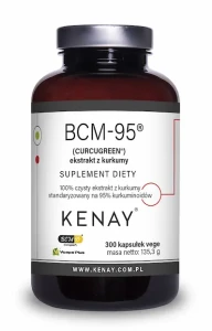 KENAY Kurkuma BCM-95® (CURCUGREEN®) czysty ekstrakt z kurkumy 300 kaps.