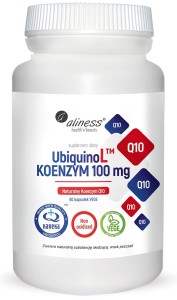 ALINESS UbiquinoL KANEKA Naturalny KOENZYM 100mg x 60 Vege caps.