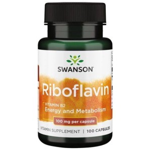 SWANSON Riboflavin Witamina B2 Ryboflawina 100 mg 100 kaps
