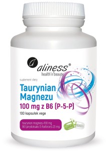 ALINESS Taurynian Magnezu 100 mg z B6 (P-5-P) x 100 vege caps