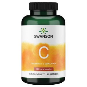 SWANSON Witamina C z Dziką Różą 1000 mg 90 kaps